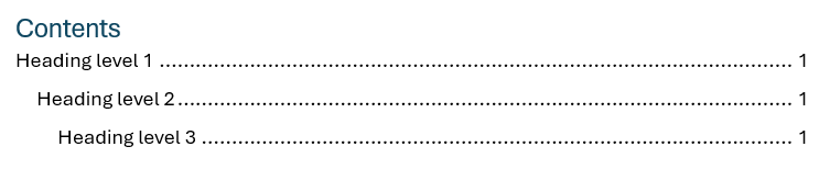 Outline level Collapsed by default checkbox